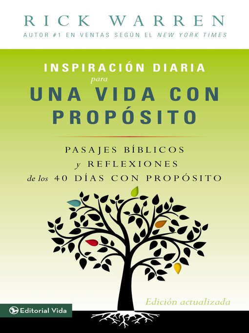 Title details for Inspiración diaria para una vida con propósito by Rick Warren - Available